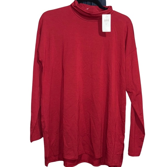 J. Jill Red Turtleneck Tunic Top NWT - Picture 1 of 4